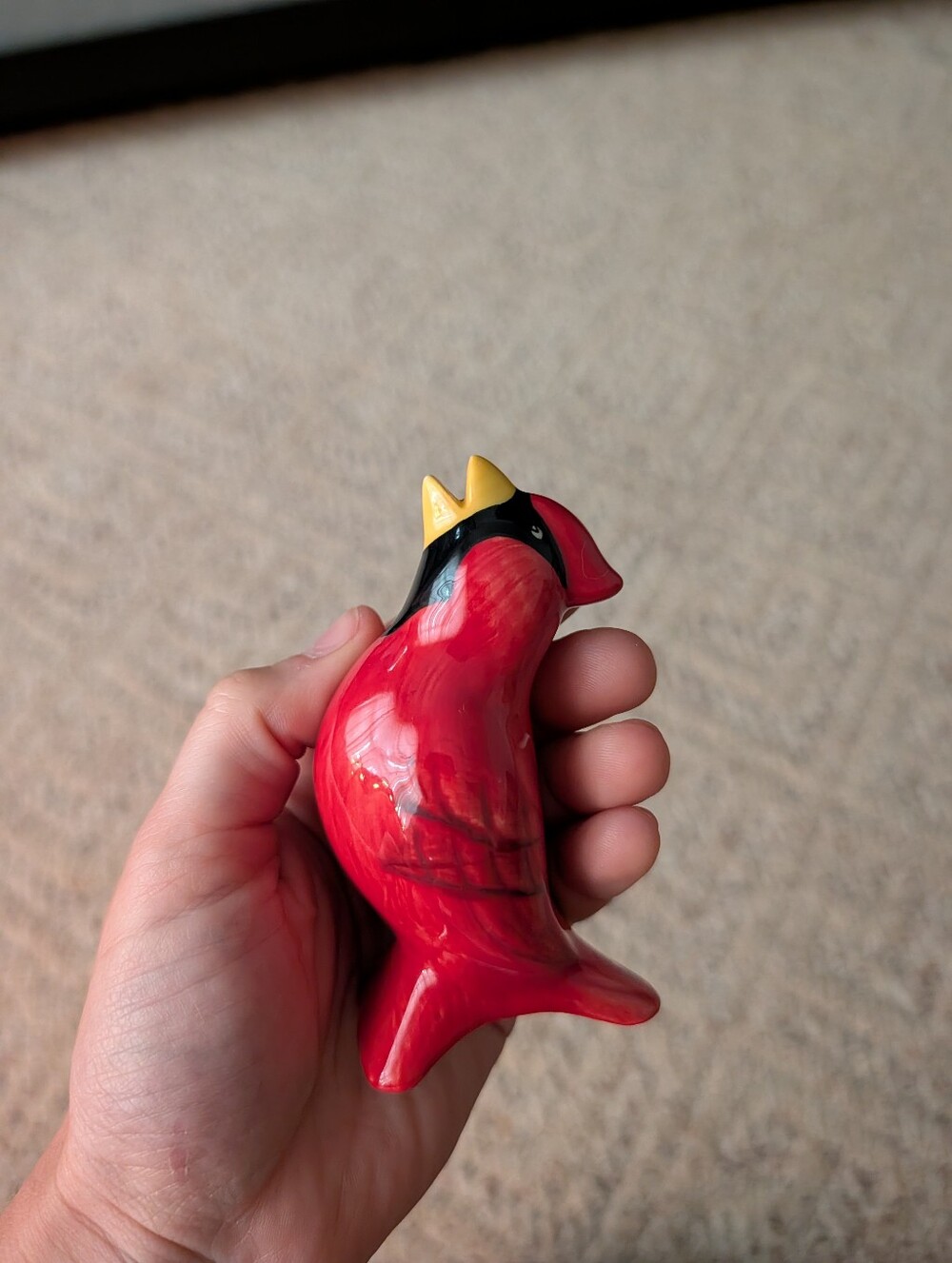 Vintage Pfaltzgraff Red Cardinal Pie Bird Vent Pie Whistle Winterberry Kitchen - Picture 2 of 6
